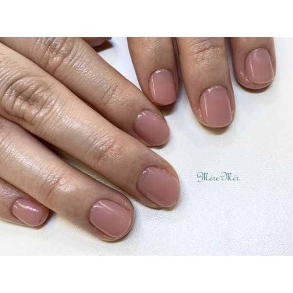 ◆深爪緩和◆+選べる♪ワンカラーorラメグラデーション ケア保湿込