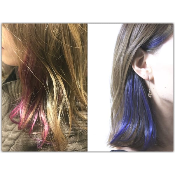 カット＋艶色フルカラー＋イヤリングカラー