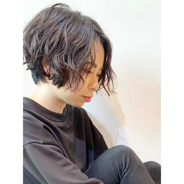 クセ毛風無造作パーマ
