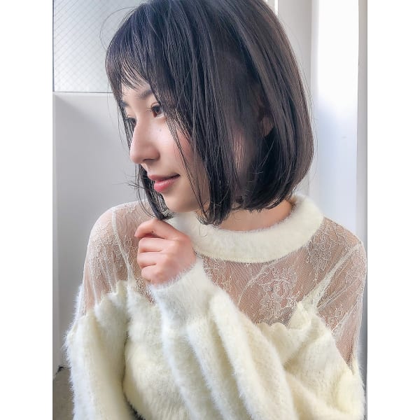 《人気No1》小顔カット+ヌーディーカラー+2stepハホニコTR ¥7500