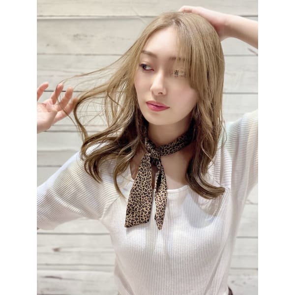全体カラー+シャンプーブロー¥3900