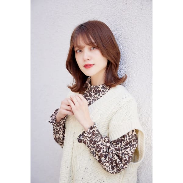 【メンズもOK】レギュラーカラー+シャンプーブロー¥4000