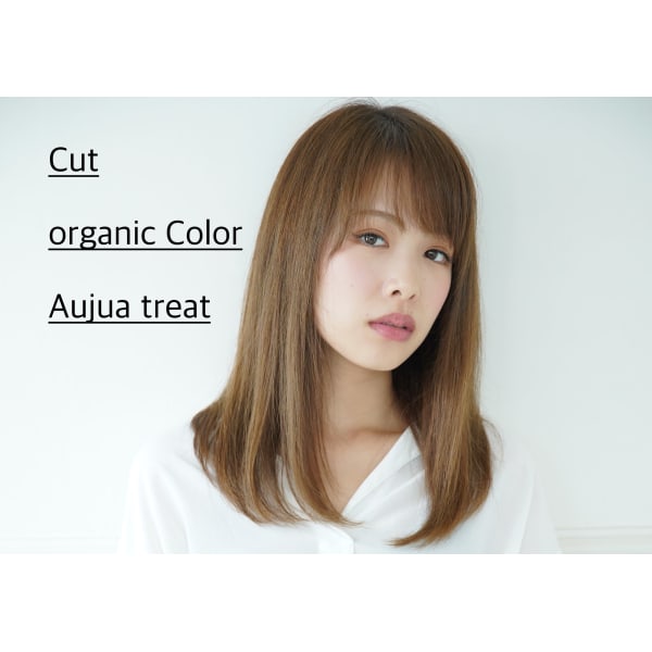 【☆人気No2♪】カット＋高濃度水素ケアオーガニックカラー＋トリートメント★