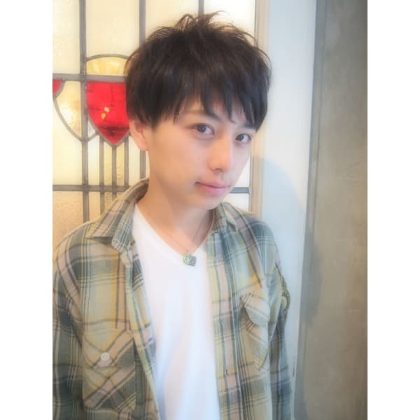 《平日・男性限定》カット+ダメージレスパーマ+炭酸クレンジング