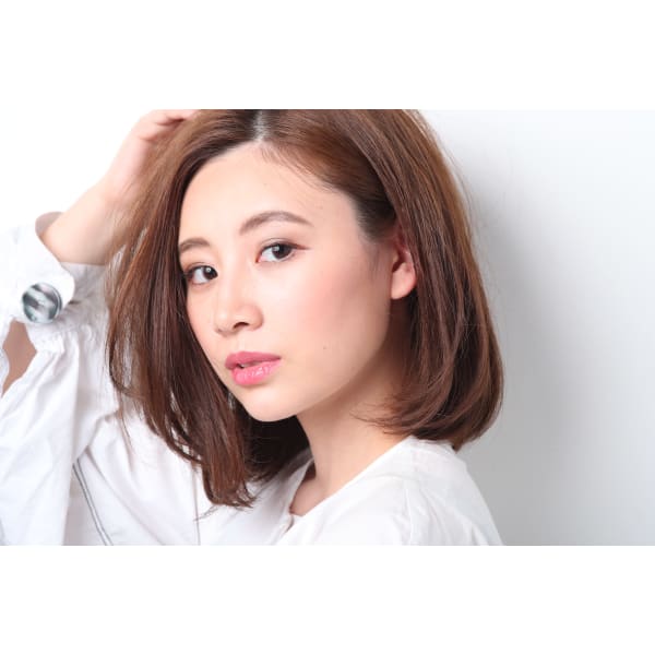 【大人のストレート】カット+前髪ストレート+トリートメント+お悩みカウンセリング¥10920