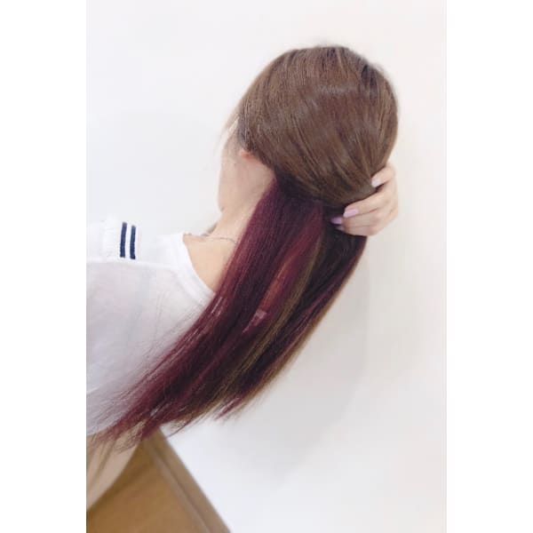 《3回目以降》デザインカット+極髪質改善カラー全体￥16500～