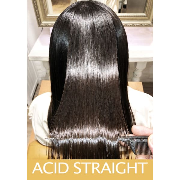 髪に優しい【酸性縮毛矯正】アシッドロイヤルストレート¥34100→¥33000