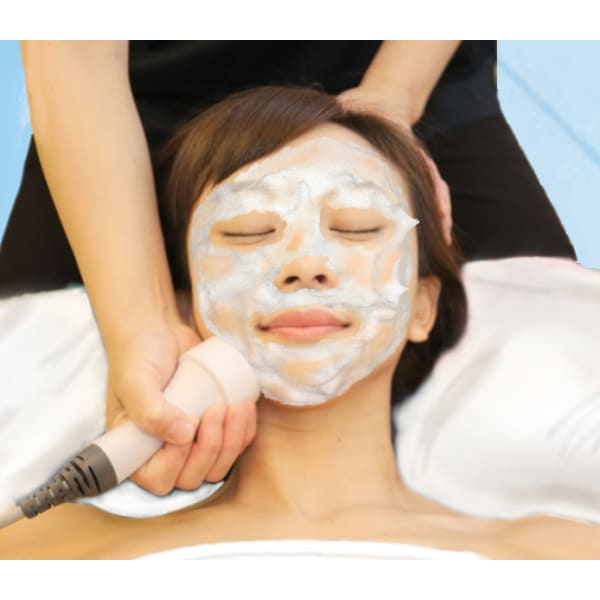 【NEW♪炭酸リフティング90分】小顔コルギ・炭酸パック・ラジオ波・超音波・Eポレーション