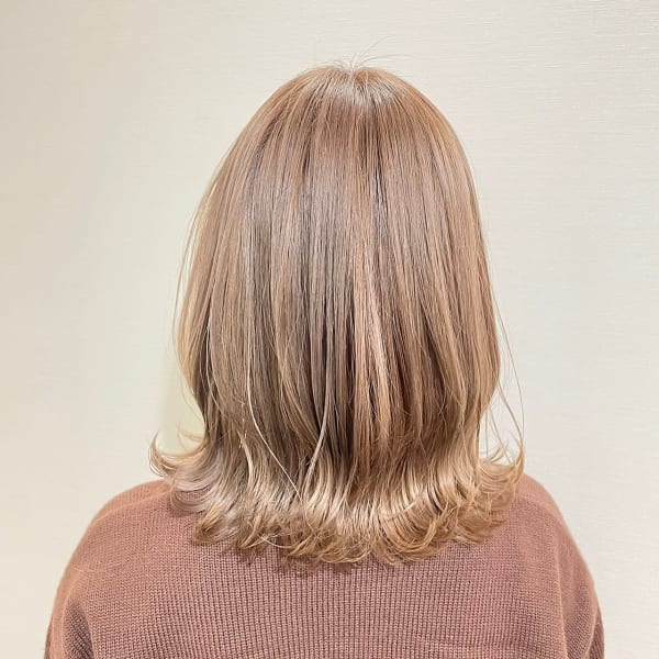 【透明感あるミルクティーベージュもOK】ダブルカラー ¥14256~