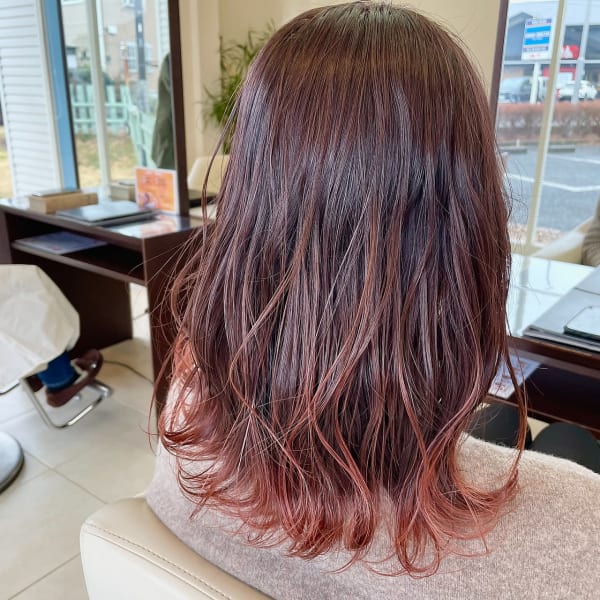 【外国人風スタイル】グラデーションカラー ハーフ¥11616~ 裾¥13376~