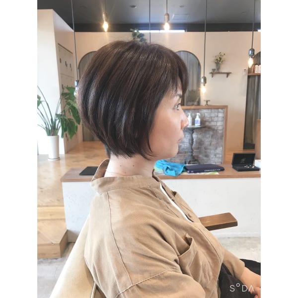 小顔に見せる小顔補正立体カット