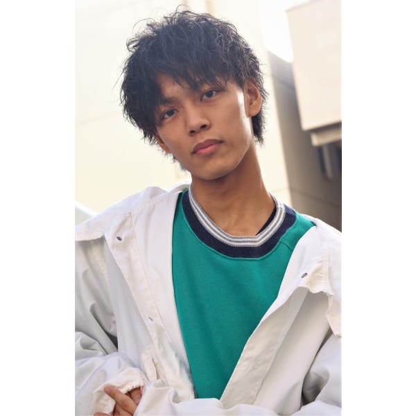 メンズカット＋ケアパーマツイストスパイラル ビジネスマンでも40代～にもオススメ