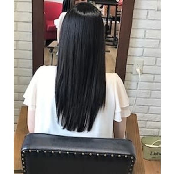 超高濃度水素縮毛矯正+カット ¥19400