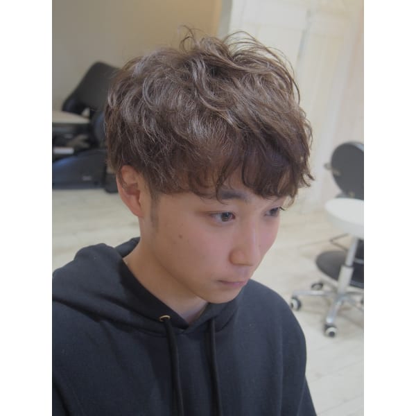 「メンズスタイルチェンジコース】 パーマ+炭酸コラーゲンスパ