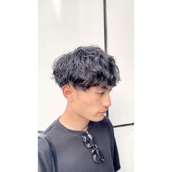 【男性限定】デザインカット+フルカラー+パーマ+頭皮ケア炭酸シャンプー