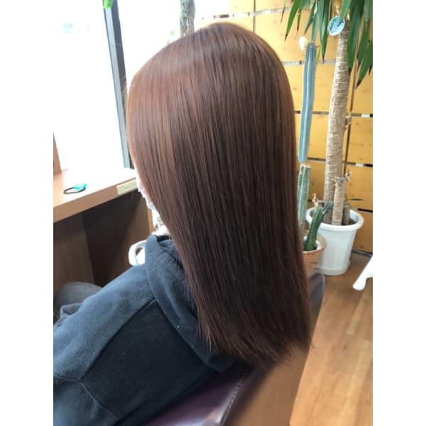 【敏感肌におススメ】オーガニックHUEカラー＋カット+TR ￥10230→￥￥8910