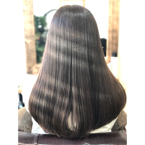 【指通りのいいサラサラ美髪に】 カット+N.カラー+チューニング+トリートメント