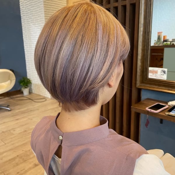 理想のカラー♪ケアブリーチWカラー+プレミアムトリートメント