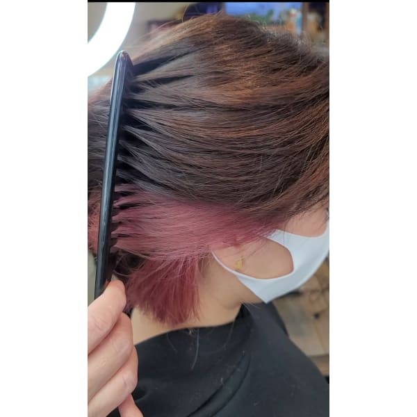 【インナーカラー】【ブリーチ2回込】おしゃれにチラっと♪   