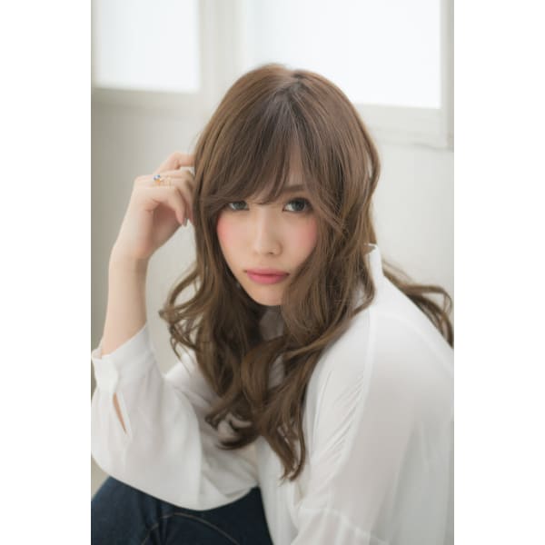 《平日限定》低刺激カラー+カット+選べるプレミアムTr¥15400