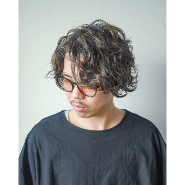 【楽天】【メンズカット+スパイラルパーマ 】