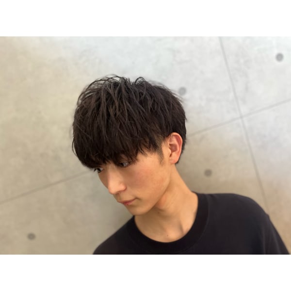 【メンズ限定】カット+マイクロバブルシャンプー+眉毛カット　¥5980