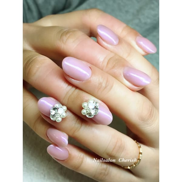 初回限定☆ワンカラー×３Dビジュー！ゴージャス/エレガントがお好きな方に☆アクセいらずのお手元に☆