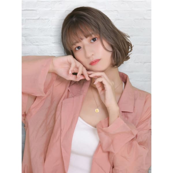 6月限定☆カット+プレミアム艶カラー+トリキュアトリートメント2step¥5500