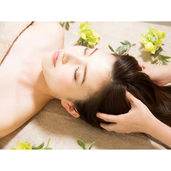 オーガニック艶カラー+カット+オーガニッククイックヘッドスパ(5分)