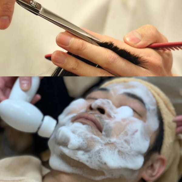 大人気！【カット＋フェイスケア】エイジングケアor毛穴クレンジング　7700円