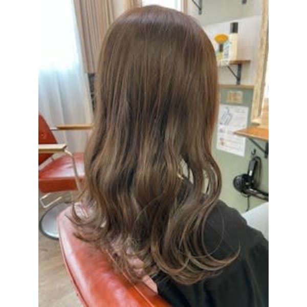 ストカール+低刺激リタッチカラー+カット