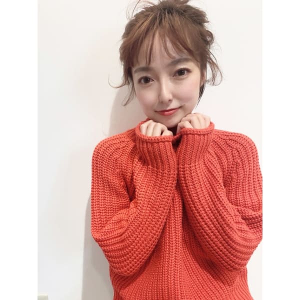 [人気No.1]似合わせ小顔カット+ウル艶ダメージレスカラー￥8800