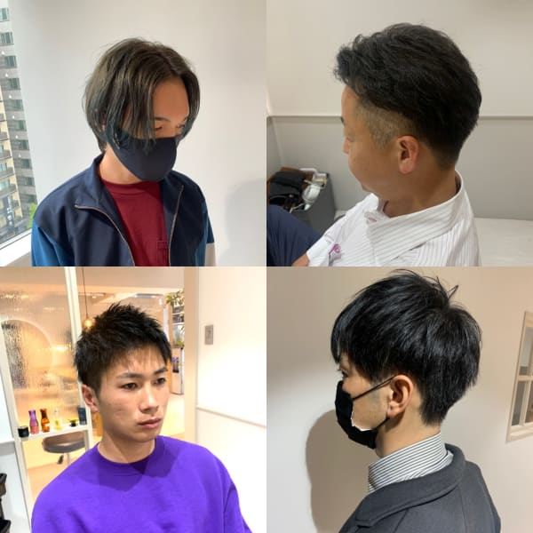 【men'sスタンダードコース】メンズカット+眉カット+ヘッドスパ ¥8500