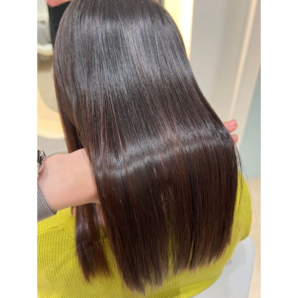 【髪質改善】REM人気No.1！小顔カット＋酸性ストレート＋システムトリートメント