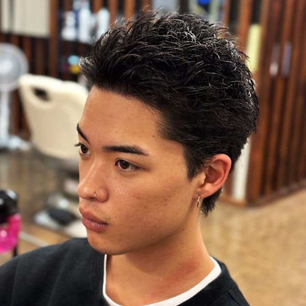 《メンズカットコース》カット＋襟剃り＋顔剃り＋シャンプー＋マッサージ付き