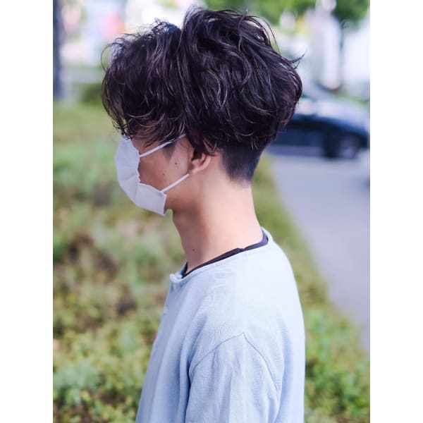 メンズパーマ+カット