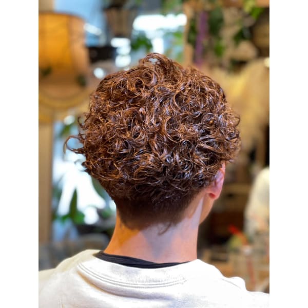 【男は黙って☆男前セット】メンズカット＋メンズパーマ＋ヘッドスパ＋頭浸浴＋眉カット