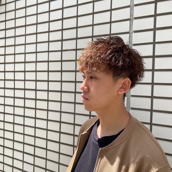 【男性必見!!】デザインカット＋眉毛カット＋カラー（スパシャンプー15分付き）