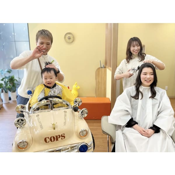 【親子メニュー】カットカラートリートメント&キッズカット(小学6年生迄)