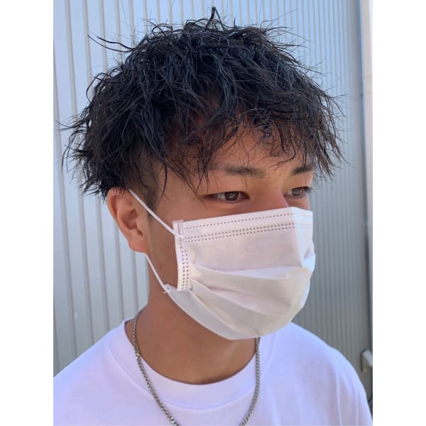 【新規のお客様限定】【メンズツイストパーマ】+カット+マイクロバブル(ナノスチーム入