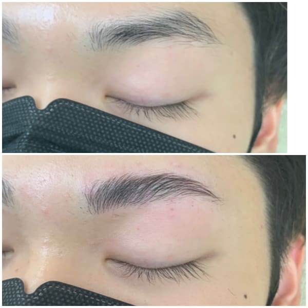 パリジェンヌブロウリフト(眉毛)+ワックス脱毛 男性にもオススメ★