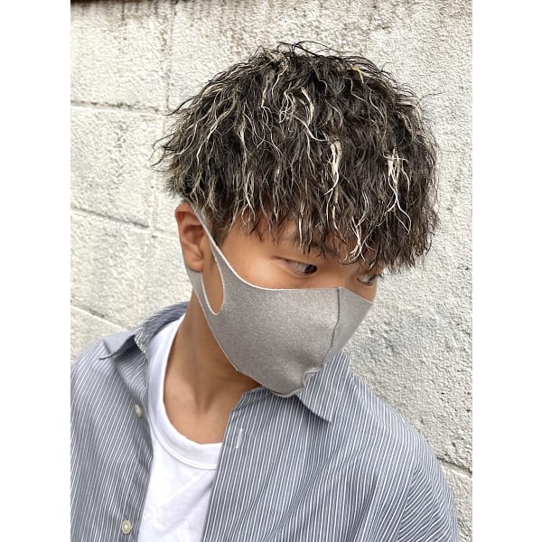 期間限定！【税込９９００円】メンズカット ＆ メンズパーマ ＆ メッシュキャップ(メンズメッシュ)