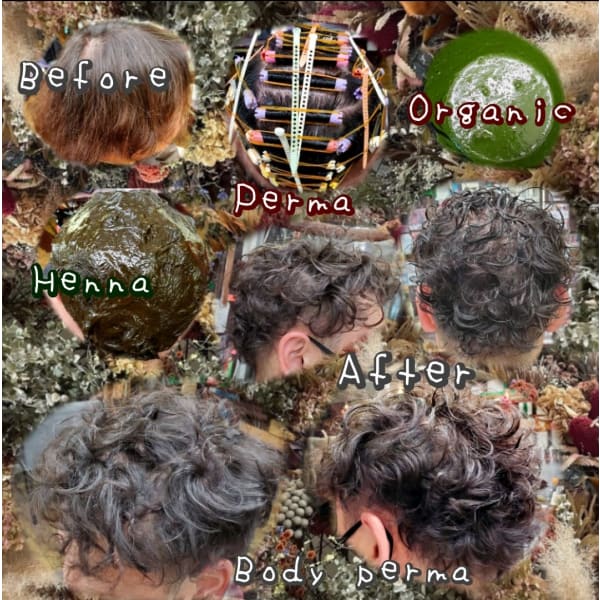 【メンズ限定】メンズカット＋フルカラー+ナチュラルパーマ 