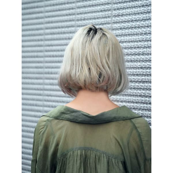 R)【話題沸騰】外国人風★ブリーチ×ADMIOカラー×トリートメント　￥18700