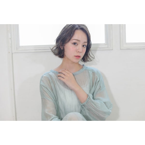 【カラー】小顔カット+透明感カラー+オーガニックトリートメント 【藤岡指名不可】