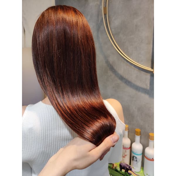 【人気No.1】カット+オーガニックカラー+内部補修Tr￥7690[髪質改善サロン]