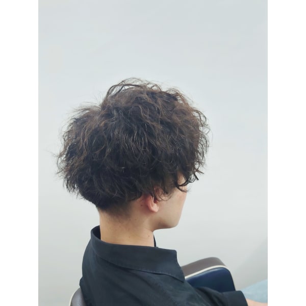 【おすすめ♪】メンズカット＋パーマいろいろ+眉カット(ツイスト系なし)