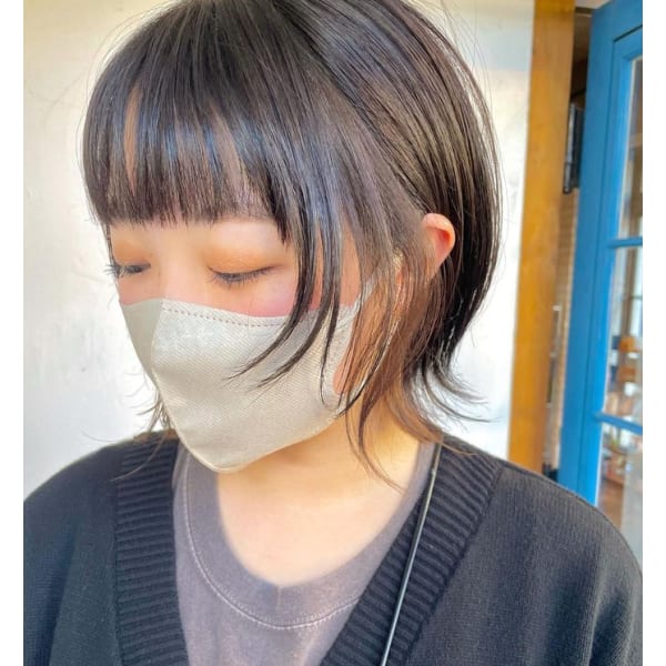 【人気No'2・平日限定】【ネット予約限定】カット+イヤリングカラー(耳周りのみの部分ブリーチ)