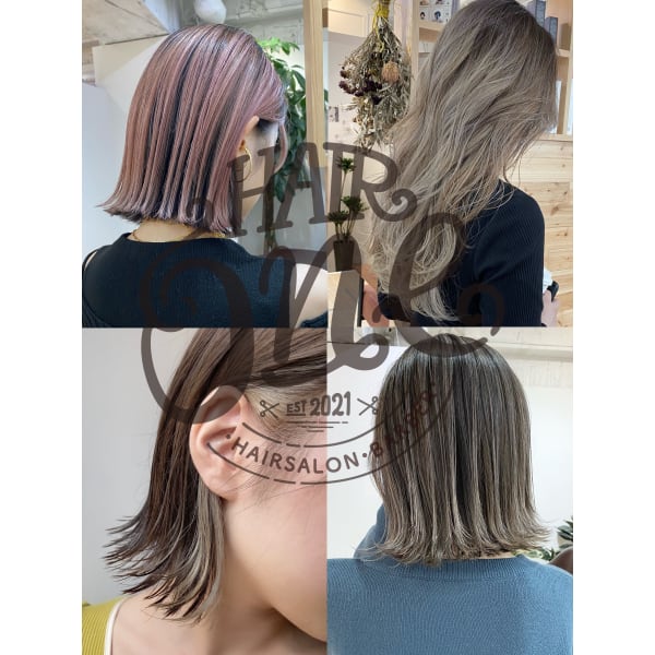 【初回お試しコース★ダブルカラー】ケアブリーチ＋フルカラー/12800