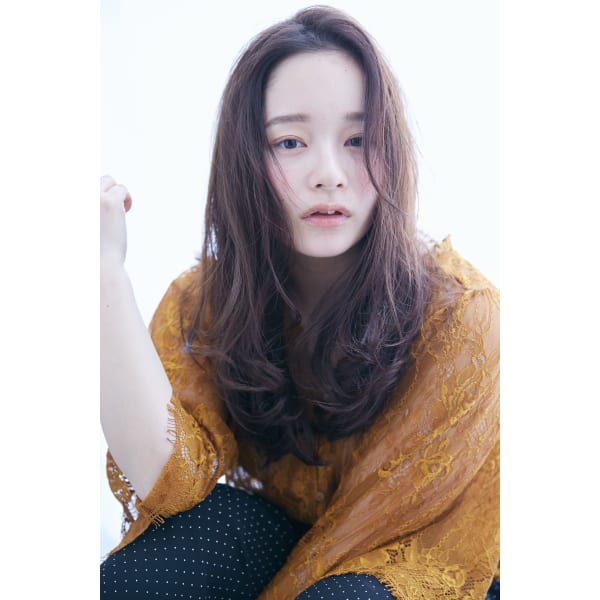 【当店人気NO.1女性ST限定】透明感カラー+カット+極トリートメント